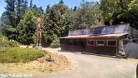 This weird statue stands next to an abandoned building in Phillipsville.