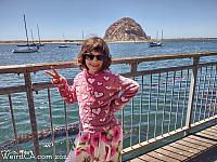 Tiffany in front of Morro Rock